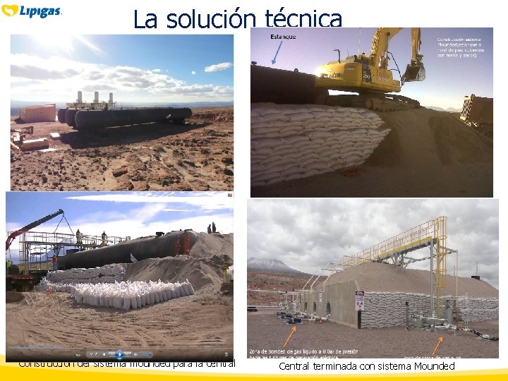 La solución técnica El terreno: 3. 200 msnm, Diseño Bases para recibir 3 estanques La solución técnica El terreno: 3. 200 msnm, Diseño Bases para recibir 3 estanques
