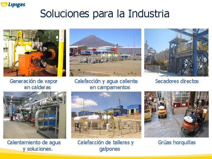 Soluciones para la Industria Generación de vapor en calderas Calefacción y agua caliente en Soluciones para la Industria Generación de vapor en calderas Calefacción y agua caliente en