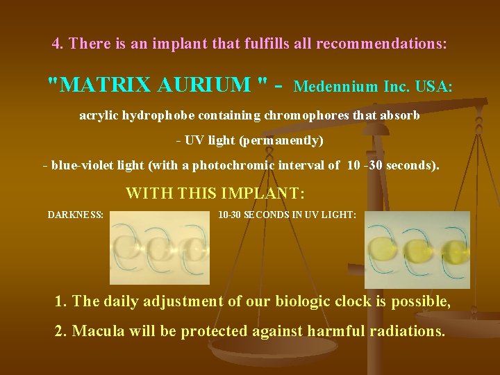 4. There is an implant that fulfills all recommendations: "MATRIX AURIUM " - Medennium 4. There is an implant that fulfills all recommendations: "MATRIX AURIUM " - Medennium