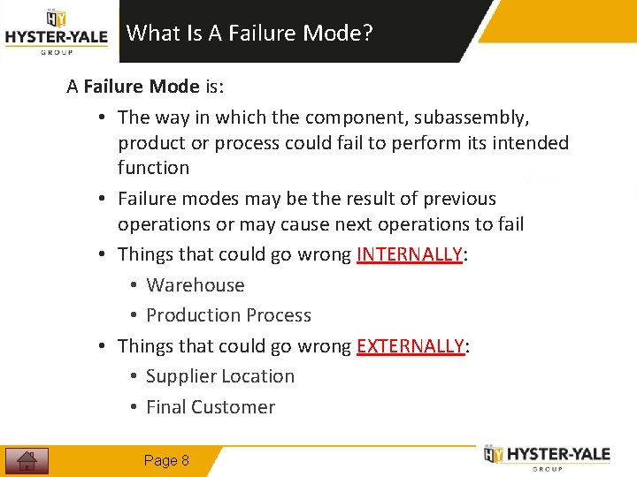 What Is A Failure Mode? A Failure Mode is: • The way in which
