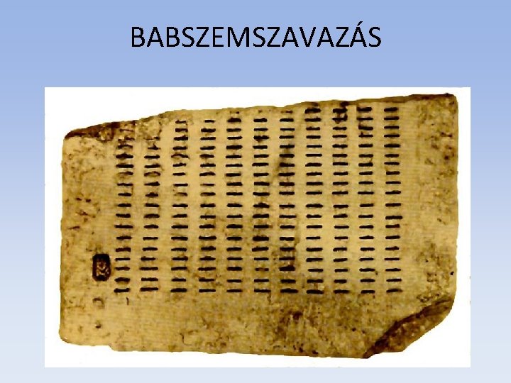 BABSZEMSZAVAZÁS 