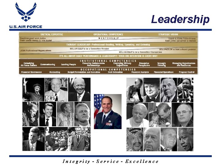 Leadership Integrity - Service - Excellence 