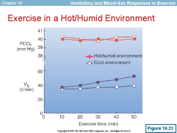Chapter 10 Ventilatory and Blood-Gas Responses to Exercise in a Hot/Humid Environment Copyright ©
