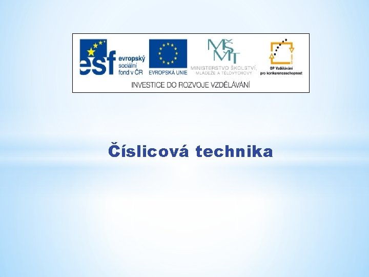 Číslicová technika 