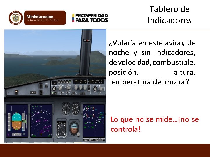 Tablero de Indicadores ¿Volaría en este avión, de noche y sin indicadores, de velocidad,