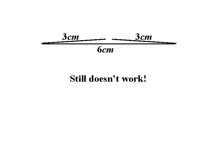 3 cm 6 cm Still doesn’t work! 3 cm 6 cm Still doesn’t work!