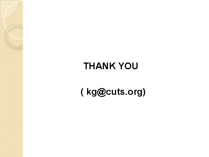  THANK YOU ( kg@cuts. org) 