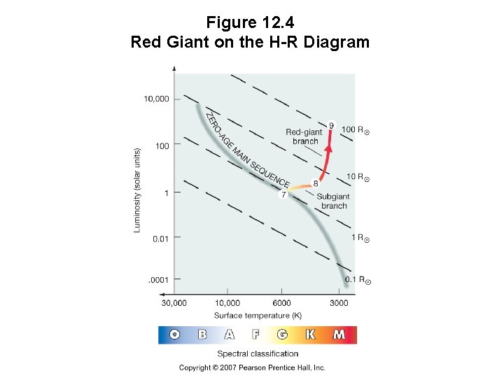 Figure 12. 4 Red Giant on the H-R Diagram 