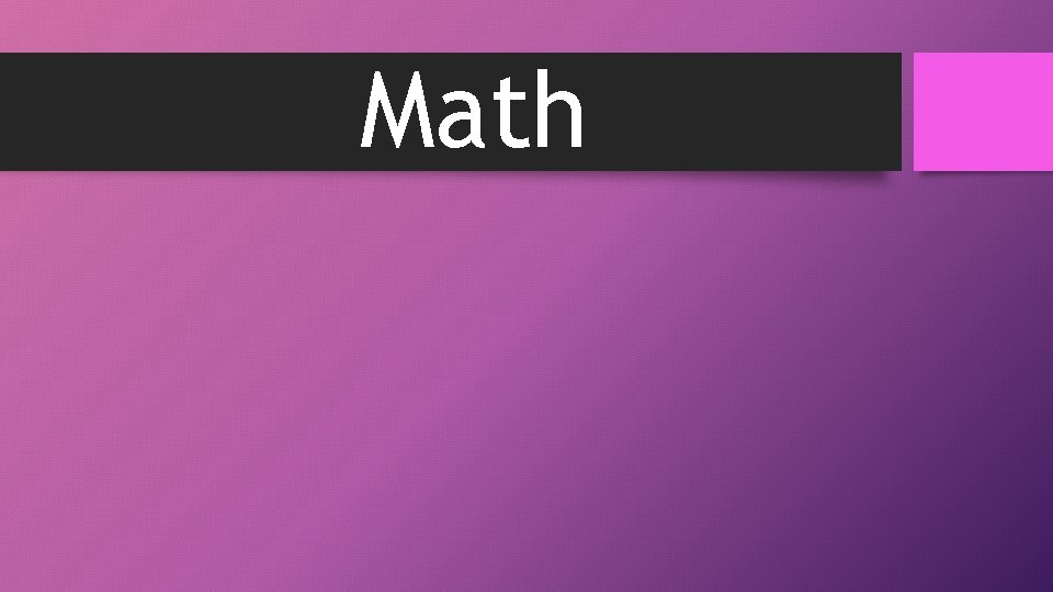 Math 