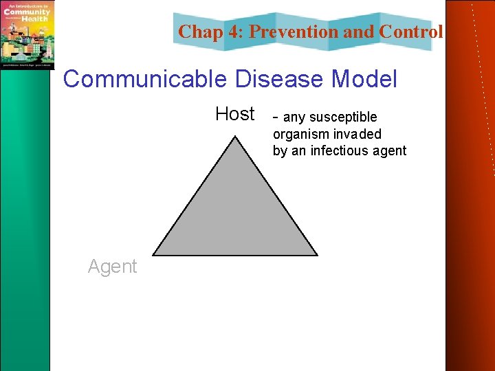 Chap 4: Prevention and Control Communicable Disease Model Host - any susceptible organism invaded