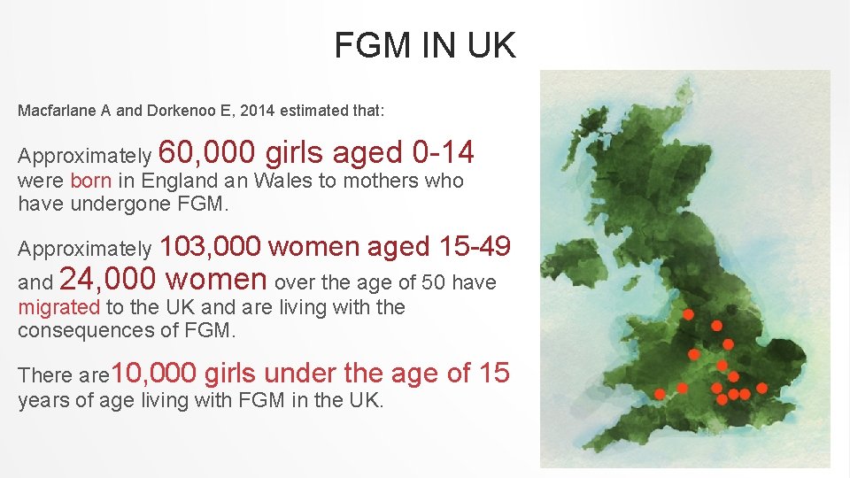 VIOLENCE PREVENTION FEMALE GENITAL MUTILATION Dr Richard Fawcett