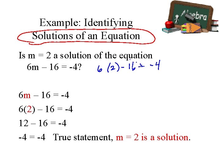 An Introduction to Equations Section 1 8 Goals