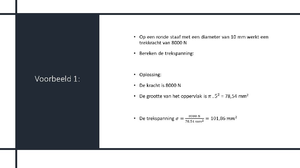  • Voorbeeld 1: 