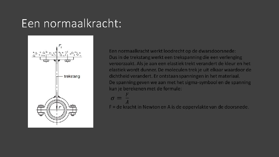 Een normaalkracht: 
