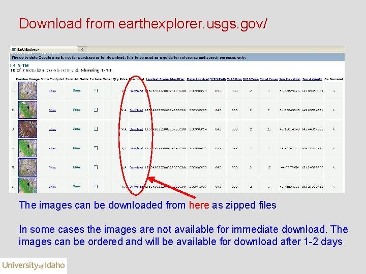 Download from earthexplorer. usgs. gov/ The images can be downloaded from here as zipped