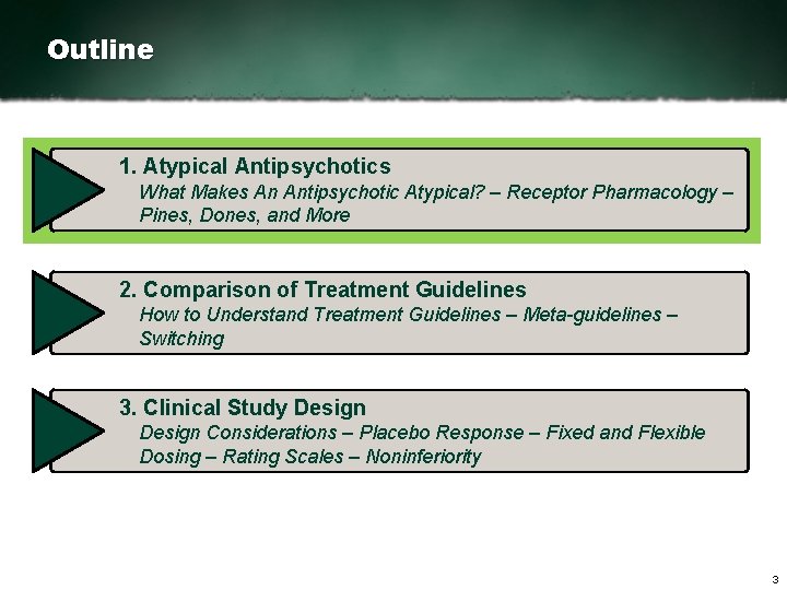 Outline 1. Atypical Antipsychotics What Makes An Antipsychotic Atypical? – Receptor Pharmacology – Pines,
