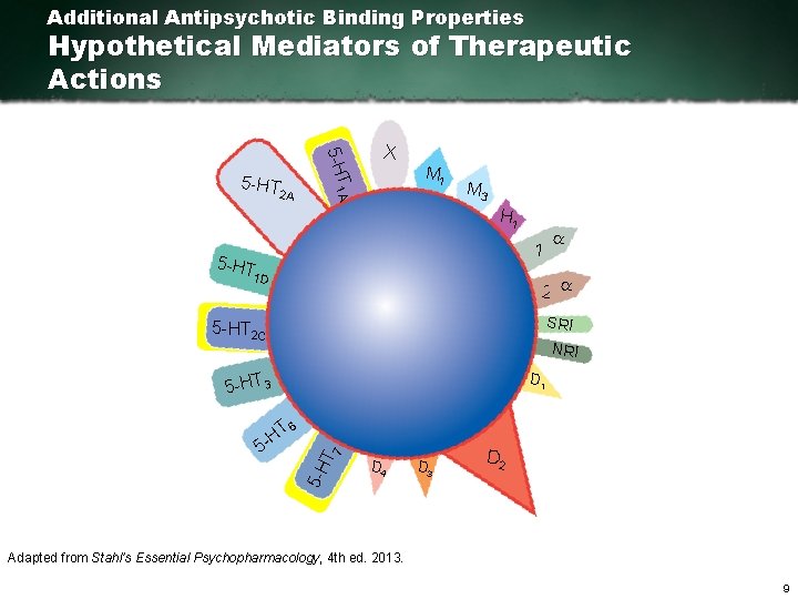 Additional Antipsychotic Binding Properties Hypothetical Mediators of Therapeutic Actions 2 A M 1 T