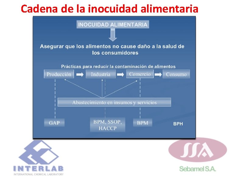 Cadena de la inocuidad alimentaria Cadena de la inocuidad alimentaria