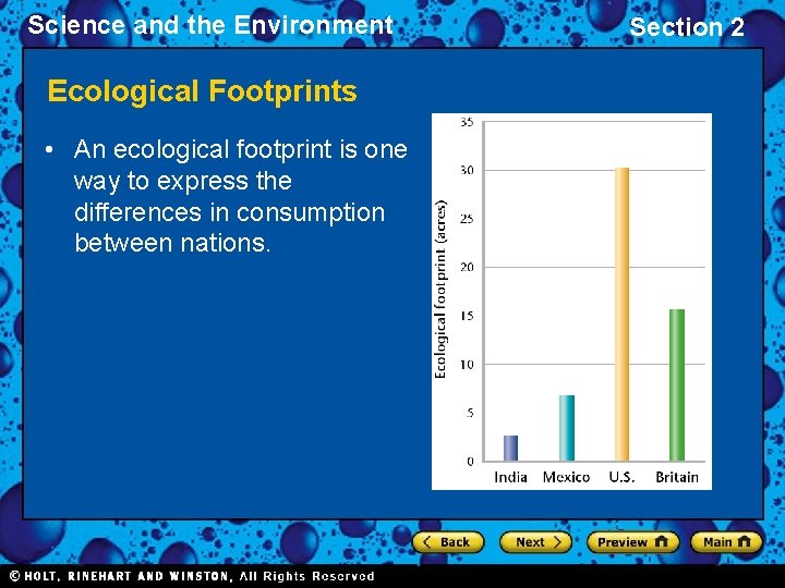 Science and the Environment Ecological Footprints • An ecological footprint is one way to Science and the Environment Ecological Footprints • An ecological footprint is one way to