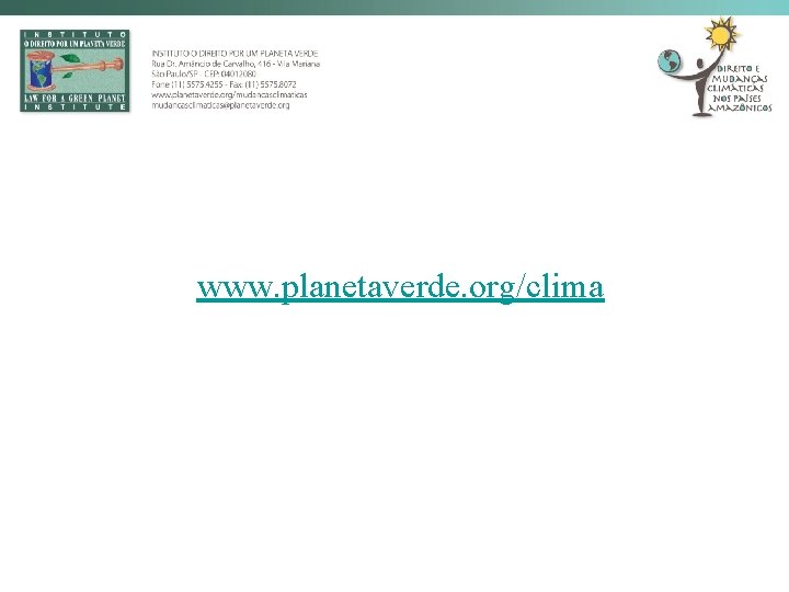www. planetaverde. org/clima 