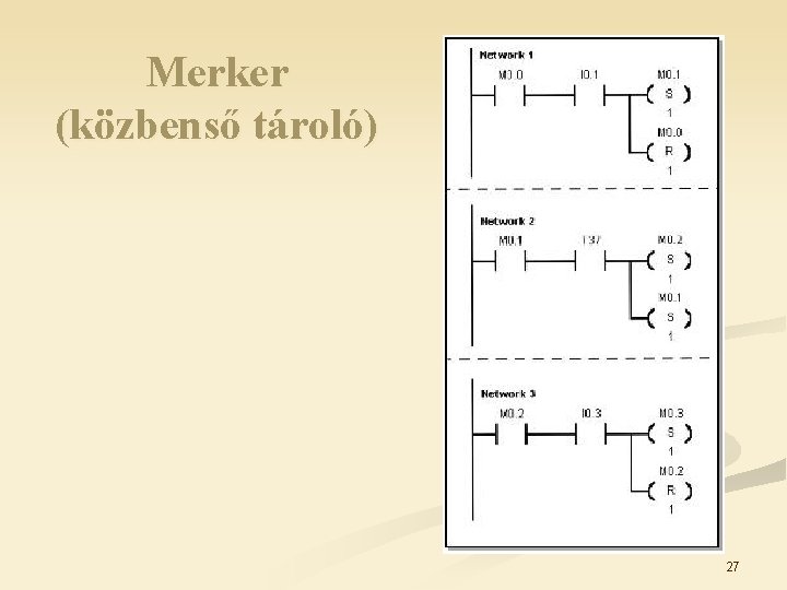 Merker (közbenső tároló) 27 