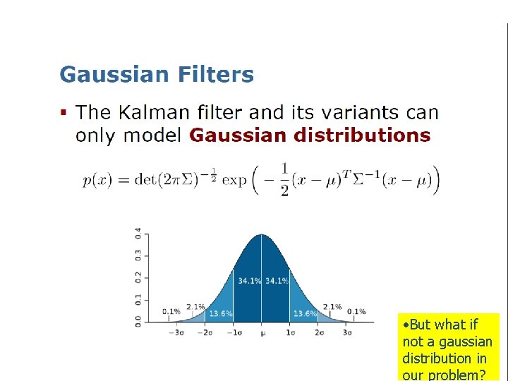  • But what if not a gaussian distribution in our problem? 