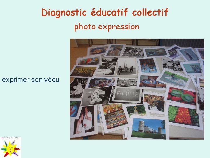 Diagnostic éducatif collectif photo expression exprimer son vécu 