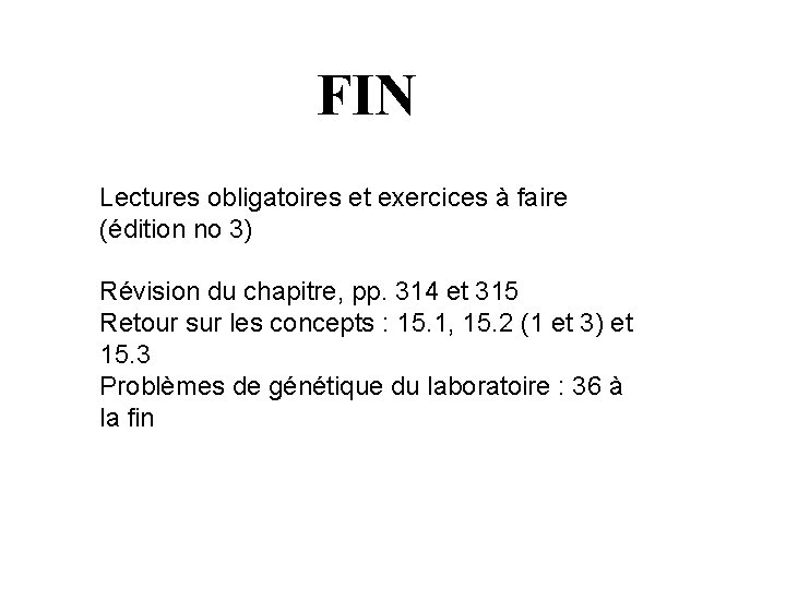 FIN Lectures obligatoires et exercices à faire (édition no 3) Révision du chapitre, pp.