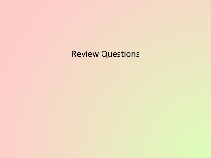 Review Questions 