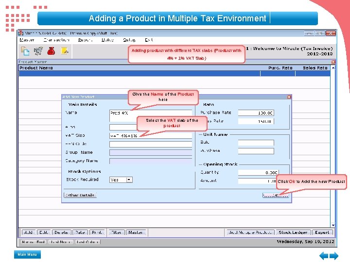 Adding a Product in Multiple Tax Environment Adding product with different TAX slabs (Product Adding a Product in Multiple Tax Environment Adding product with different TAX slabs (Product