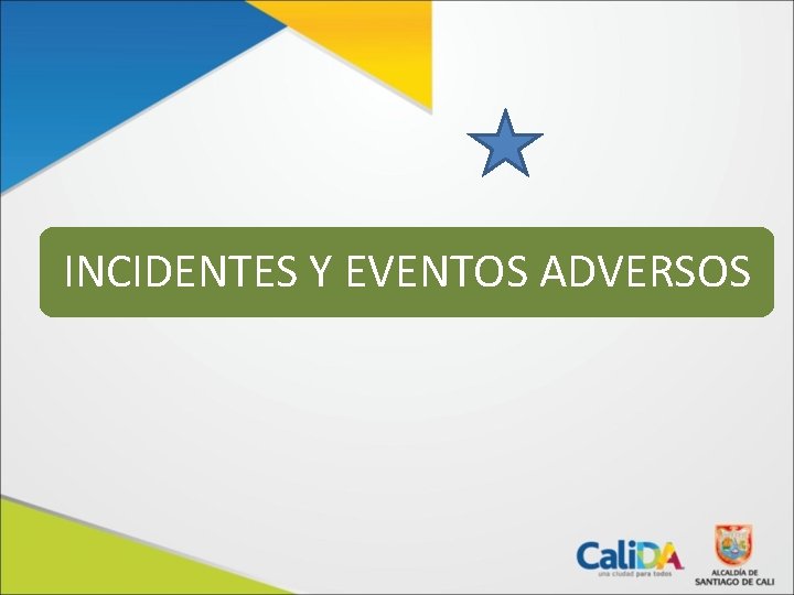 INCIDENTES Y EVENTOS ADVERSOS 