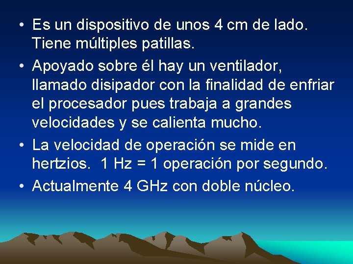 • Es un dispositivo de unos 4 cm de lado. Tiene múltiples patillas. • Es un dispositivo de unos 4 cm de lado. Tiene múltiples patillas.
