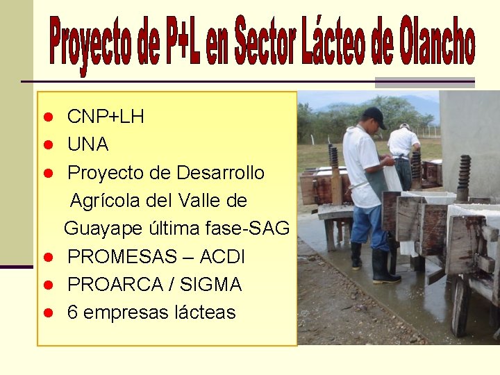 l l l CNP+LH UNA Proyecto de Desarrollo Agrícola del Valle de Guayape última