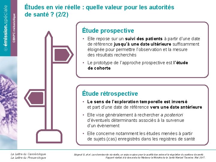 Études en vie réelle : quelle valeur pour les autorités de santé ? (2/2)