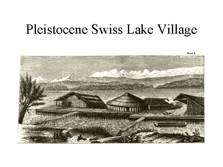 Pleistocene Swiss Lake Village 