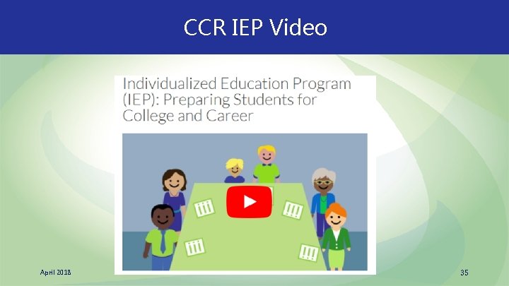 CCR IEP Video April 2018 35 CCR IEP Video April 2018 35