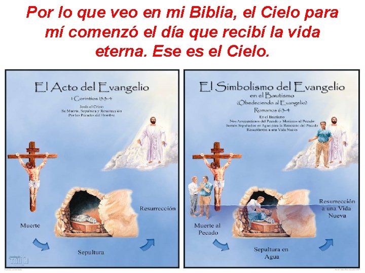 Por lo que veo en mi Biblia, el Cielo para mí comenzó el día