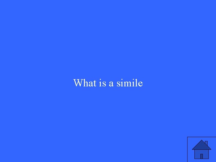 What is a simile 