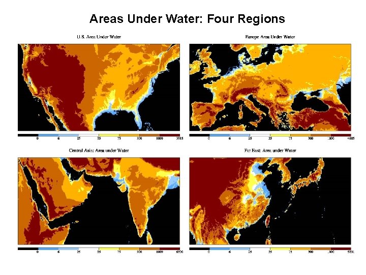 Areas Under Water: Four Regions Areas Under Water: Four Regions