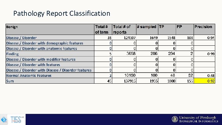 Pathology Report Classification 