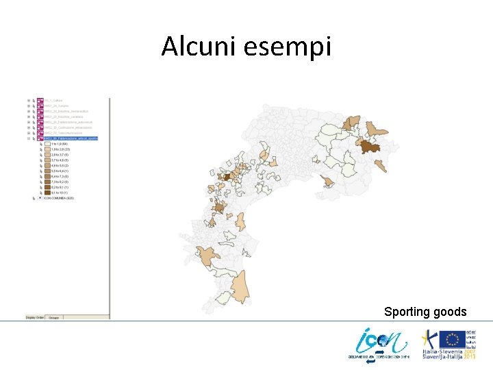 Alcuni esempi Sporting goods 