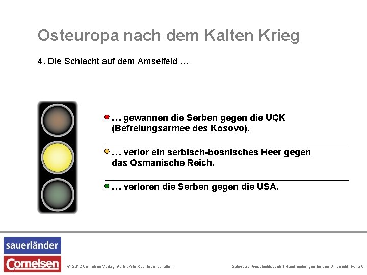 Osteuropa nach dem Kalten Krieg 4. Die Schlacht auf dem Amselfeld … … gewannen