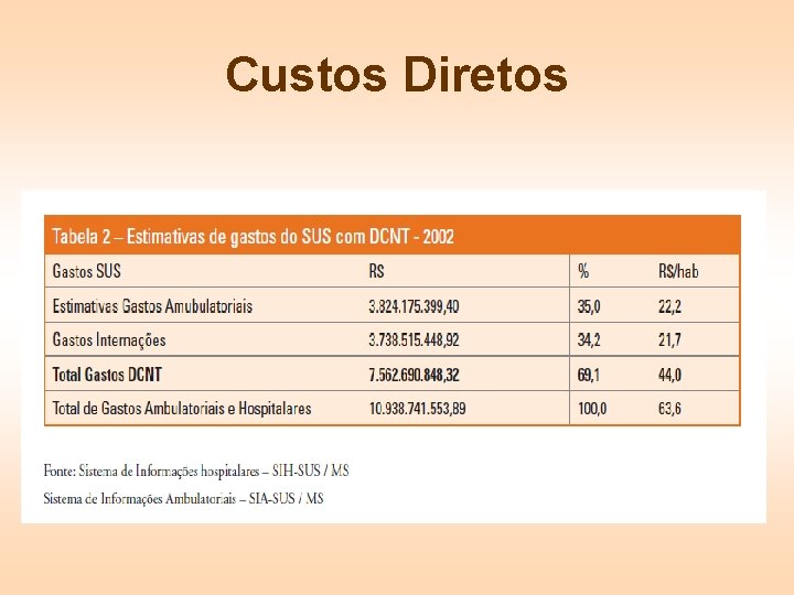 Custos Diretos 