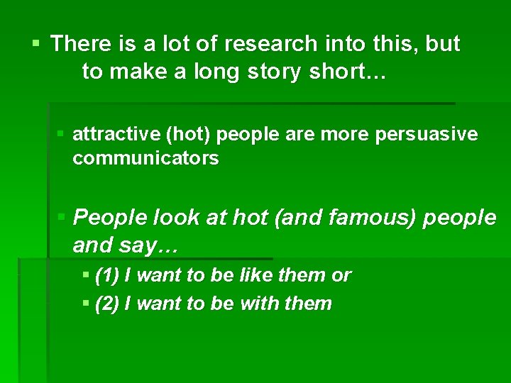 § There is a lot of research into this, but to make a long