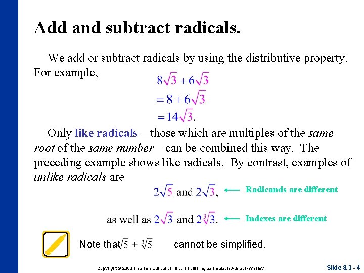 Chapter 8 Section 3 Copyright 2008 Pearson Education