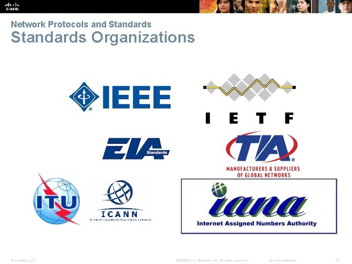 Network Protocols and Standards Organizations Presentation_ID © 2008 Cisco Systems, Inc. All rights reserved.
