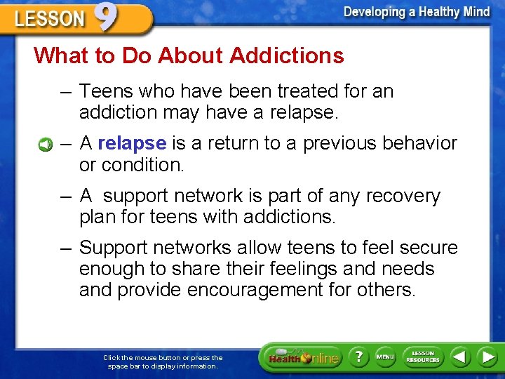What to Do About Addictions – Teens who have been treated for an addiction