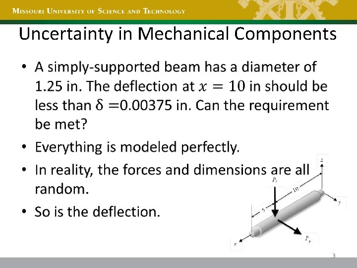 Uncertainty in Mechanical Components • 3 