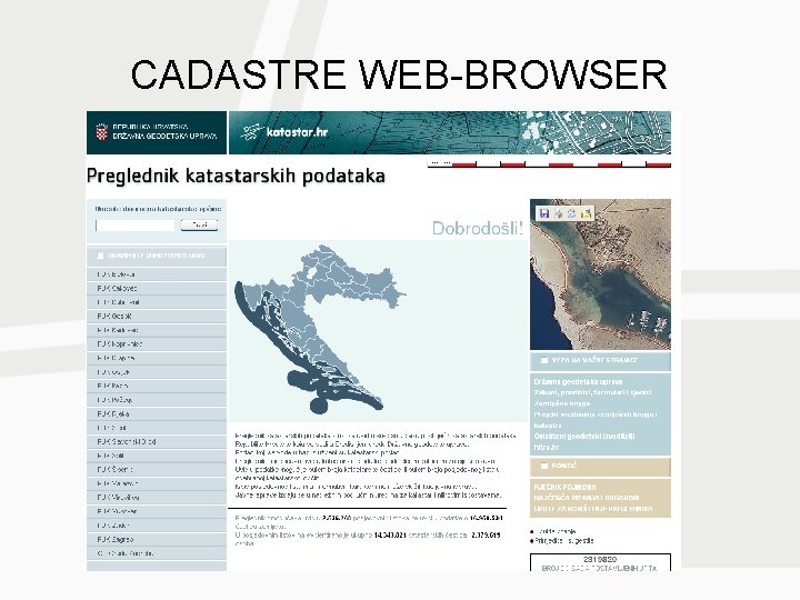 CADASTRE WEB-BROWSER 