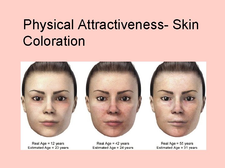 Physical Attractiveness- Skin Coloration 